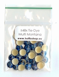 Tie-Dye Multi colour nailhead Montana - 6mm