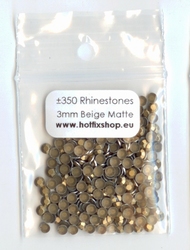 Beige / Bronze Matte Rhinestuds 3mm - 8 facetten