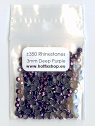 Deep Purple Rhinestuds 3mm - 8 facetten