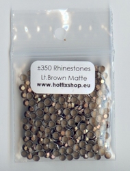 Light Brown Matte Rhinestuds 3mm - 8 facetten