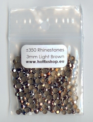 Light Brown Rhinestuds 3mm - 8 facetten