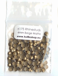 Beige / Bronze Matte Rhinestuds 4mm - 8 facetten