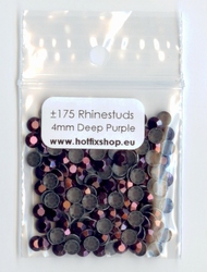 Deep Purple Rhinestuds 4mm - 8 facetten