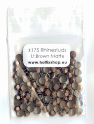 Light Brown Matte Rhinestuds 4mm - 8 facetten