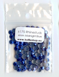 Midnight Blue Rhinestuds 4mm - 8 facetten