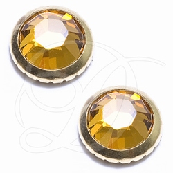 Gold-Rimmed Topaz Swarovski® SS16 (3.8 - 4.0mm)