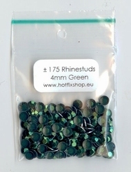 Green Rhinestuds Lasercut / Check 4mm - 8 facetten