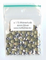 Silver Rhinestuds Lasercut / Check 4mm - 8 facetten