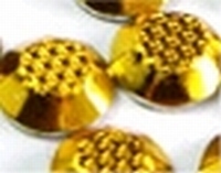 Real Gold Rhinestuds Lasercut / Check 4mm - 8 facetten