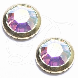 Gold-Rimmed Crystal AB Swarovski® SS34 - (7.1 to 7.3mm)