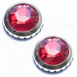 Gold-Rimmed Light Siam Swarovski® SS20 - (4.6 to 4.8mm)