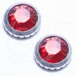 Silver-Rimmed Light Siam Swarovski® SS20 - (4.6 to 4.8mm)