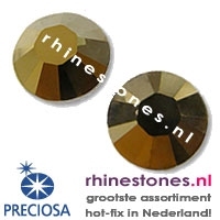 Jet Brown Flare Preciosa® Iron On SS16 (3.8 - 4.0mm)