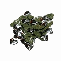 Hamerslag Nailheads - Silver - Heart - 5 x 10 mm