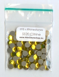 Citrine Rhinestones SS20 (4.6 to 4.8mm)