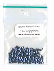 Sapphire hotfixsteentjes SS 6 - (1.9 to 2.1mm)