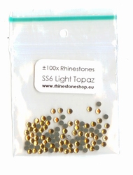 Light Topaz hotfixsteentjes SS 6 - (1.9 to 2.1mm)