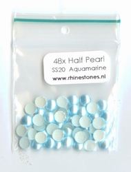 Half Pearl Aquamarine SS20