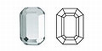 Swarovski® Octagon 6mm x 4mm Crystal