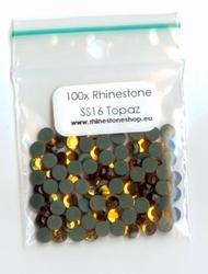 Topaz Rhinestones SS16 (3.8 - 4.0mm)