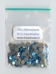 Aquamarine Rhinestones SS16 (3.8 - 4.0mm)