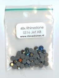 Jet AB Rhinestones SS16 (3.8 - 4.0mm)