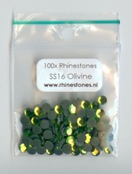 Olivine Rhinestones SS16 (3.8 - 4.0mm)