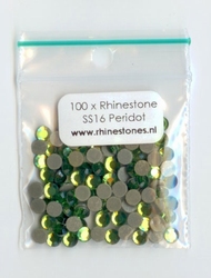Peridot Rhinestones SS16 (3.8 - 4.0mm)