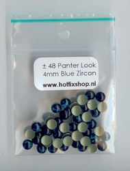 Panter look - Blue Zircon - 4mm