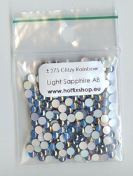 Glitzy Rainbow Cabouchon Light Sapphire AB SS10