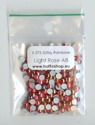 Glitzy Rainbow Cabouchon Light Rose AB SS10