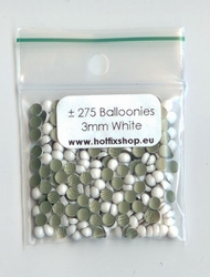 Balloonies Cabouchon - 3mm - Wit