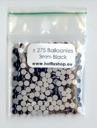 Balloonies Cabouchon - 3mm - Zwart