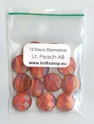 Disco Diamonds Peach AB - 10mm Round