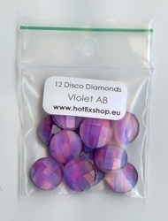 Disco Diamonds Violet AB - 10mm Round