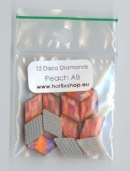 Disco Diamonds Peach AB - 8x13mm Diamond