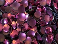 Fuchsia Nailheads Rounds 10mm