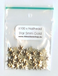 Nailhead Star - Gold - 5mm