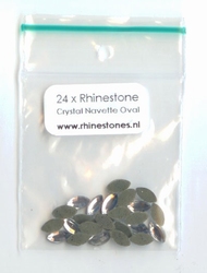 Crystal Rhinestones Navette Oval 3 x 6mm