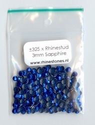 Sapphire Blue Rhinestuds 3mm - 8 facetten