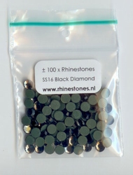 Black Diamond Rhinestones SS16 (3.8 - 4.0mm)