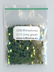 Lime green Rhinestones SS10 (2.7 - 2.9mm)