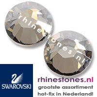 Crystal Silver Shade Swarovski® SS34 - (7.1 to 7.3mm)