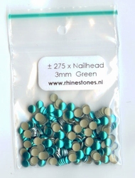 Green Nailheads 3mm