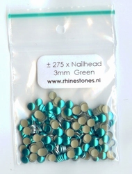 Green Nailheads 3mm