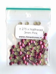 Pink Nailheads 3mm