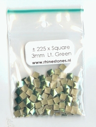 Green Nailheads Square 3x3mm