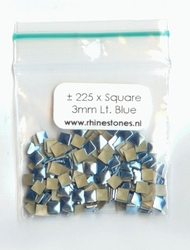 Light Blue Nailheads Square 3x3mm