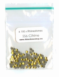 Citrine hotfixsteentjes SS 6 - (1.9 to 2.1mm)
