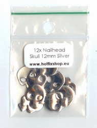 Skulls / doodshoofsjes Silver 12x10mm 12x10mm